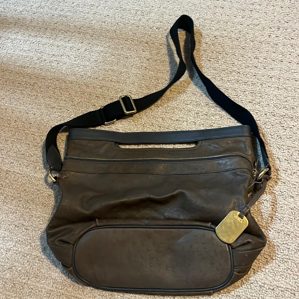 Furla Ostrich Leather Bag